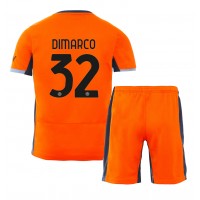 Dres Inter Milan Federico Dimarco #32 Rezervni za djecu 2023-24 Kratak Rukav (+ kratke hlače)